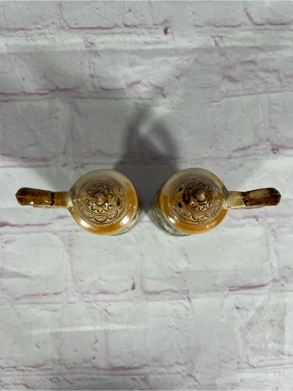 Vintage Switzerland Ceramic Beer Stein Salt and Pepper Shaker Pair